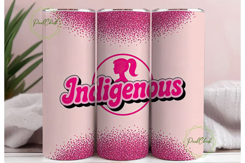 Indigenous Barbie 20oz Tumbler Design Sublimation PixelChick 