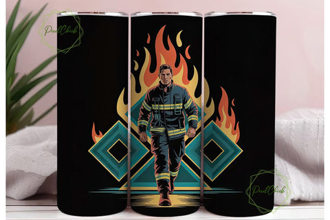 Indigenous Firefighter 20oz Tumbler Sublimation PixelChick 