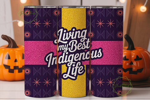 Indigenous Life Tumbler Wrap Sublimation PixelChick 