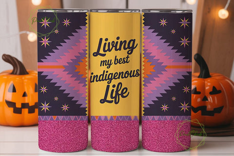 Indigenous Life Tumbler Wrap Sublimation PixelChick 