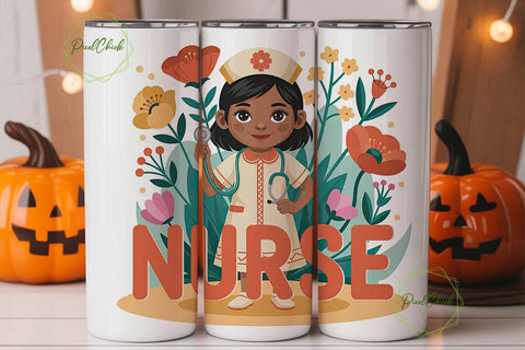 Indigenous Nurse 20oz Tumbler Wrap Sublimation PixelChick 