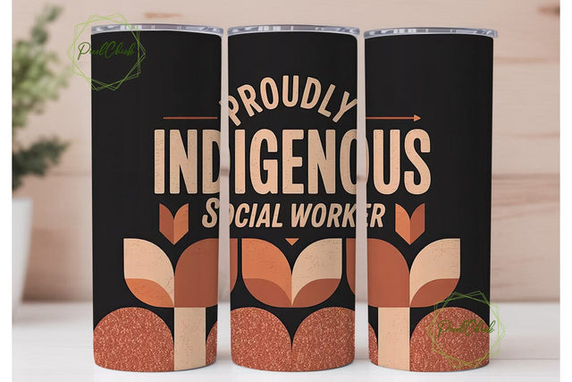 Indigenous Social Worker 20oz Tumbler Sublimation PixelChick 