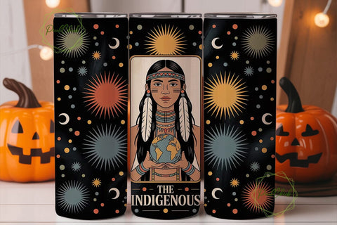 Indigenous Woman 20oz Tumbler Design Sublimation PixelChick 