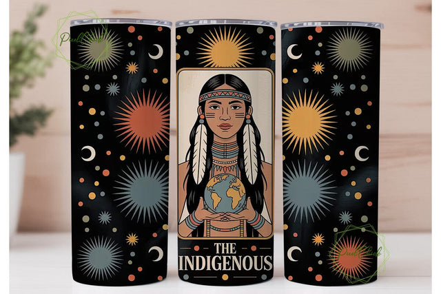 Indigenous Woman 20oz Tumbler Design Sublimation PixelChick 