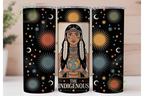 Indigenous Woman 20oz Tumbler Design Sublimation PixelChick 