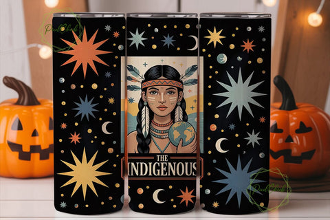 Indigenous Woman 20oz Tumbler Design Sublimation PixelChick 