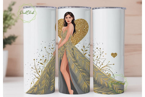 Indigenous Woman Tumbler Wrap Sublimation PixelChick 