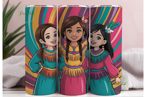 Indigenous Women Tumbler Design Sublimation PixelChick 