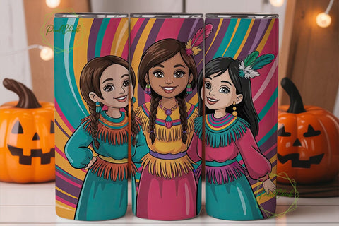 Indigenous Women Tumbler Design Sublimation PixelChick 