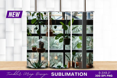 Indoor Plants In Pots And Tumbler Png Sublimation Regulrcrative 