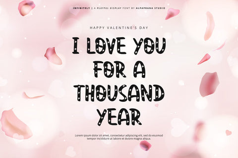Infinitely - Playful Display Font Font Alpaprana Studio 