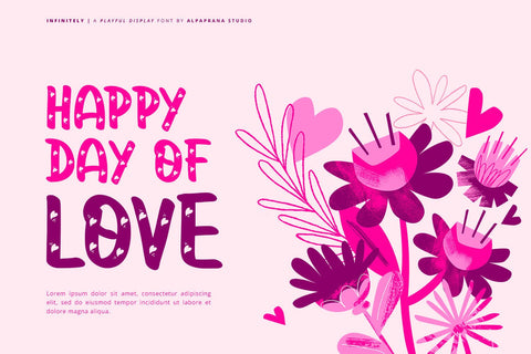 Infinitely - Playful Display Font Font Alpaprana Studio 