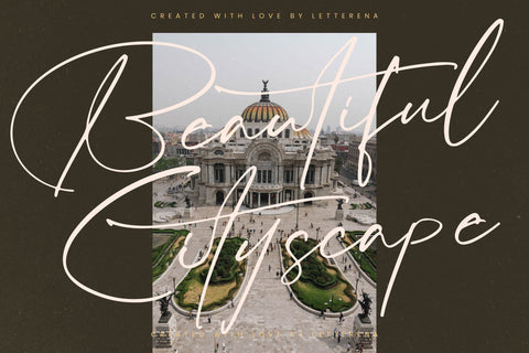 Infinites Flame - Modern Signature Script Font Letterena Studios 