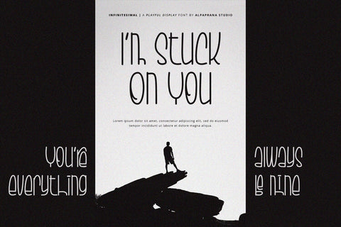 Infinitesimal - Display Font Font Alpaprana Studio 