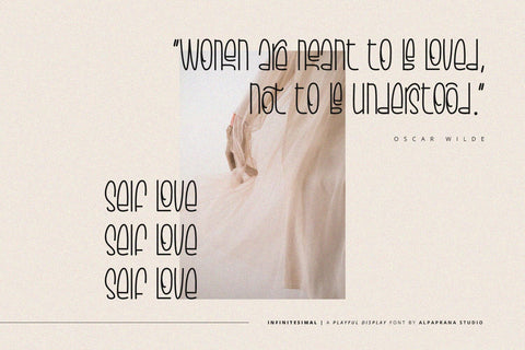 Infinitesimal - Display Font Font Alpaprana Studio 