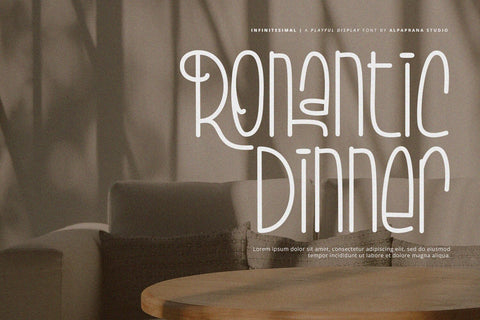 Infinitesimal - Display Font Font Alpaprana Studio 