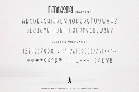 Infinitesimal - Display Font Font Alpaprana Studio 