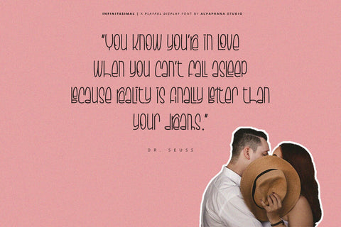 Infinitesimal - Display Font Font Alpaprana Studio 