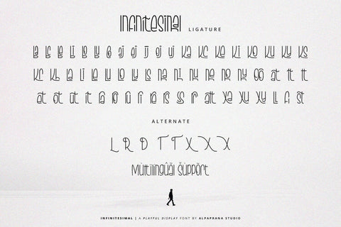 Infinitesimal - Display Font Font Alpaprana Studio 