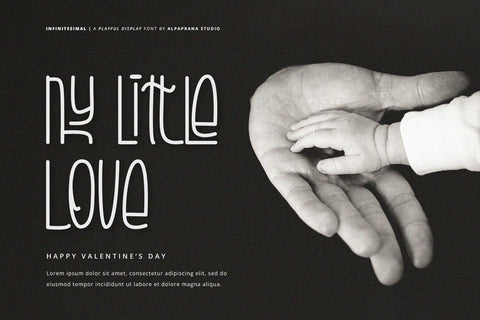 Infinitesimal - Display Font Font Alpaprana Studio 