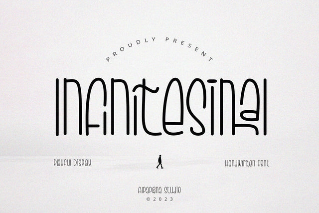 Infinitesimal - Display Font Font Alpaprana Studio 