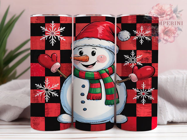 Inflated Christmas Snowman Tumbler, Inflated Snowman Design, 20oz Sublimation Wrap, Holiday Drinkware, Christmas Tumbler Wrap, Winter Wonderland Tumbler, Festive Snowman Cup Sublimation Li Zamperini 