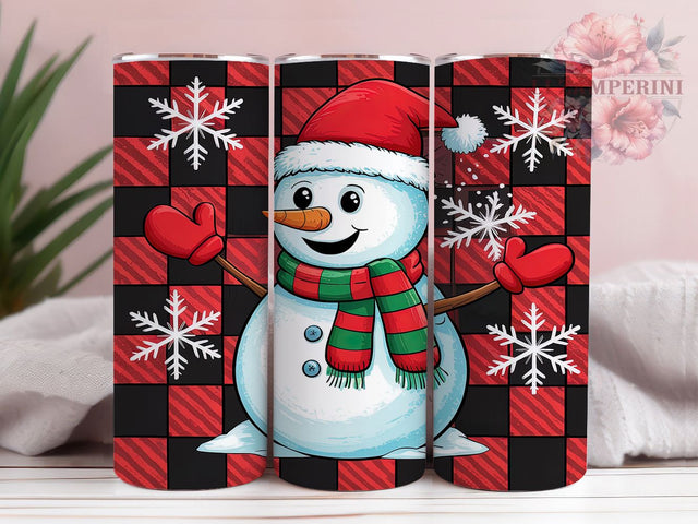 Inflated Christmas Snowman Tumbler, Inflated Snowman Design, 20oz Sublimation Wrap, Holiday Drinkware, Christmas Tumbler Wrap, Winter Wonderland Tumbler, Festive Snowman Cup Sublimation Li Zamperini 