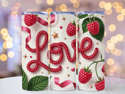 Inflated Heart Valentine Tumbler, Inflated Love, Heart Theme, Romantic Style, Festive Design, 20Oz Tumbler, Sublimation Wrap Sublimation SvggirlplusArt 
