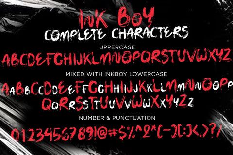 Ink Boy Font Dm Letter Studio 