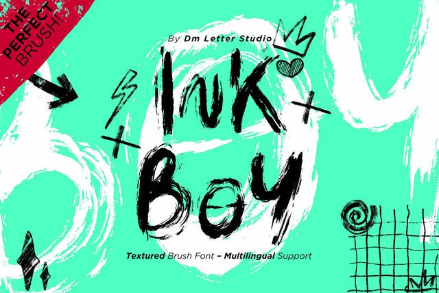 Ink Boy Font Dm Letter Studio 