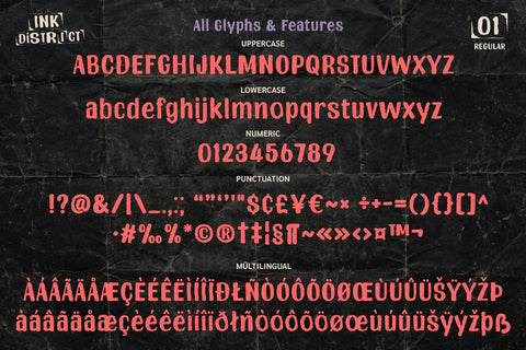 Ink District Font BB Digital Arts 