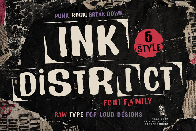 Ink District Font BB Digital Arts 