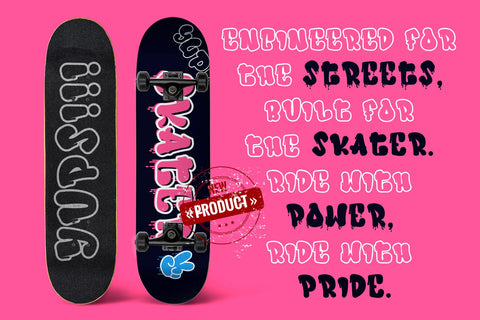 Ink Rush - 3d Dripping Layered Graffiti Letter Font Mozzatype 