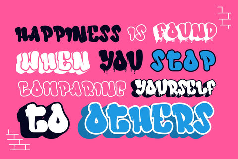 Ink Rush - 3d Dripping Layered Graffiti Letter Font Mozzatype 