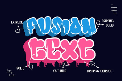 Ink Rush - 3d Dripping Layered Graffiti Letter Font Mozzatype 