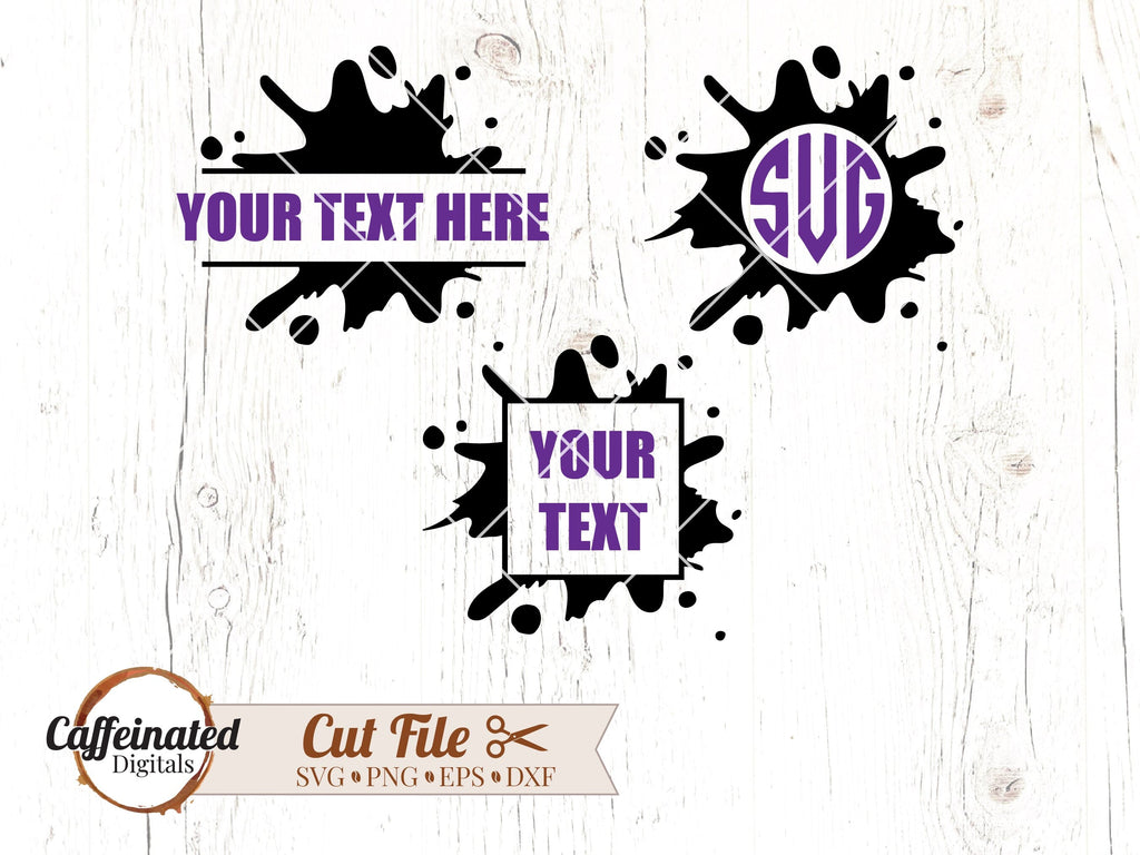 Ink Splatter Monograms - So Fontsy