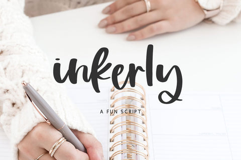 Inkerly Script Font Beck McCormick 
