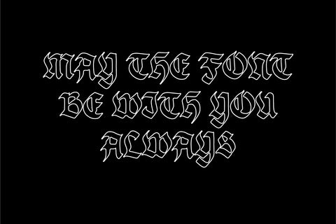 Inkspell Hand-Lettered Blackletter Font Font FontDuo 