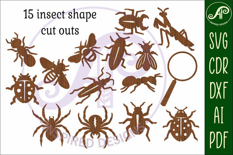 Insect cut out wall sign SVG file SVG APInspireddesigns 