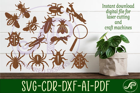 Insect cut out wall sign SVG file SVG APInspireddesigns 