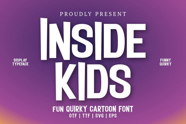 Inside Kids - Fun Quirky Cartoon Font Font Masyafi Studio 