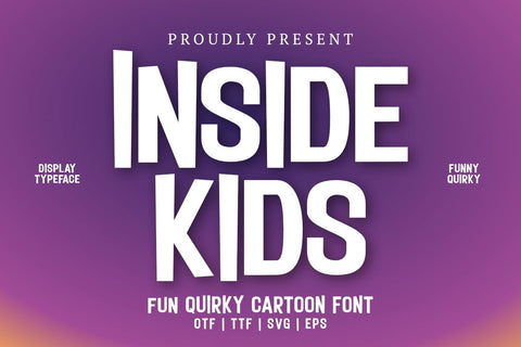 Inside Kids - Fun Quirky Cartoon Font Font Masyafi Studio 
