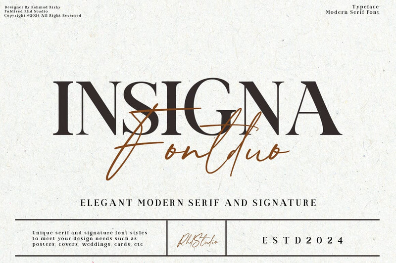 Insigna Font Studio Rhd Store 