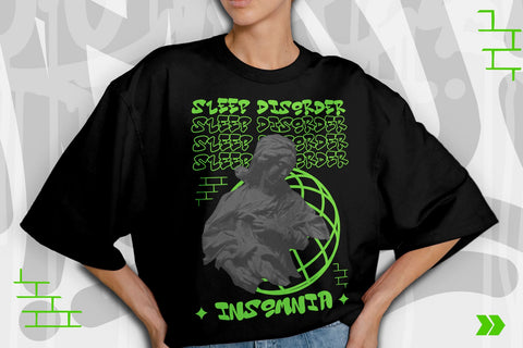 Insomnia Y2K Street Style Graffiti Design SVG Mozzatype 