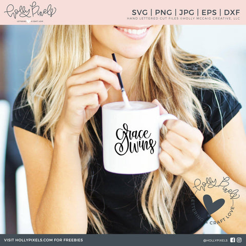 InspGrace SVG | Christian SVG | Grace Wins Quote | Christian SVG File SVG Ikonart Design Shop 