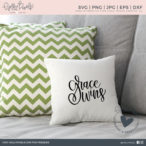 InspGrace SVG | Christian SVG | Grace Wins Quote | Christian SVG File SVG Ikonart Design Shop 