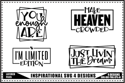 Inspiration Svg 4 Designs, Self Love Inspiration Svg SVG shah alam 