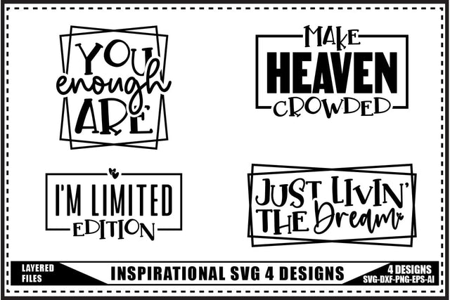 Inspiration Svg 4 Designs, Self Love Inspiration Svg SVG shah alam 