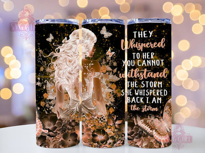 Inspirational 20oz Tumbler Wrap Sublimation Design, Straight Tapered Tumbler Wrap, I Am The Storm Tumbler Png, Instant Digital Download Sublimation SvggirlplusArt 