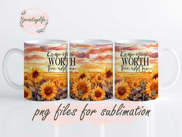 Inspirational - Affirmations - Mug Wrap Design, Instant Digital Design Download Mug Wrap Design, Mug Design PNG Sublimation PrintingLife 